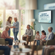 Huzurevi ziyaret saatleri ve kurallarını gösteren bilgilendirici rehber görseli